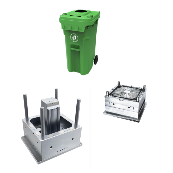 120 Ltr プラスチック製ゴミ箱型