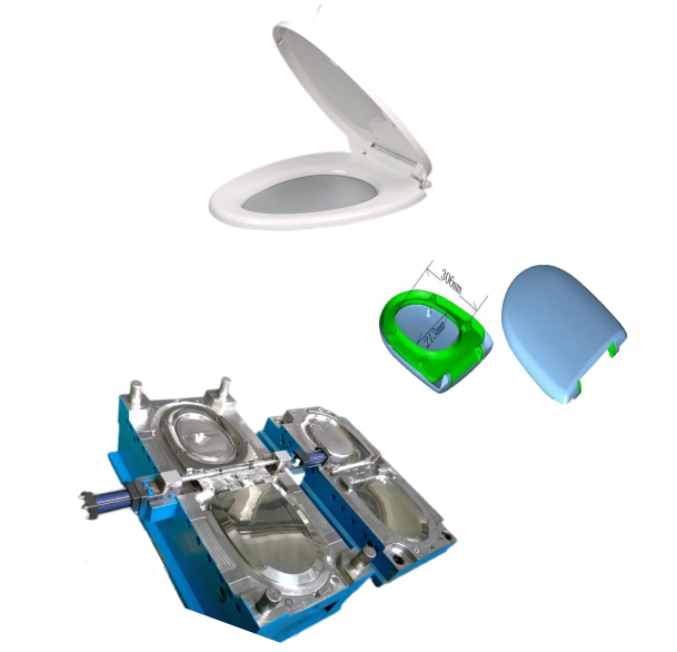 ABS/PP フラッシュ便座金型