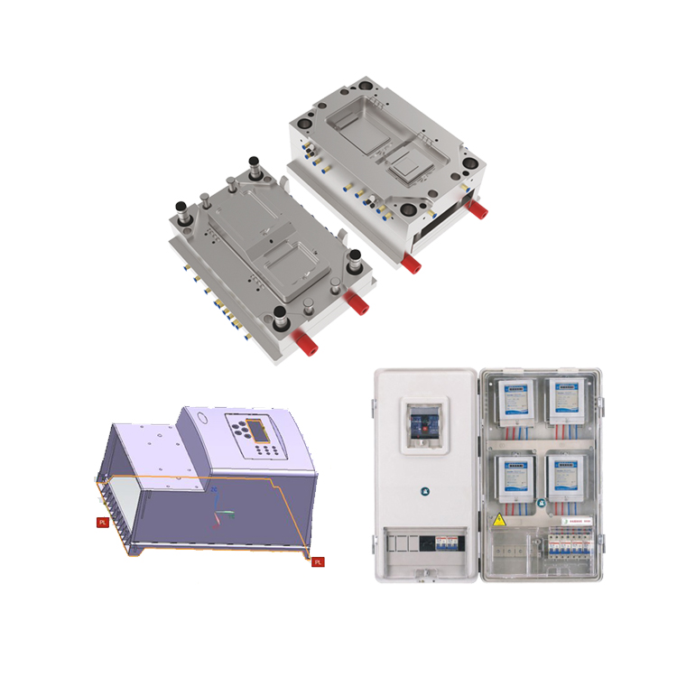 プラスチック電気メーター ボックス カバー金型