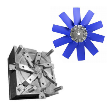 プラスチックファンブレード金型