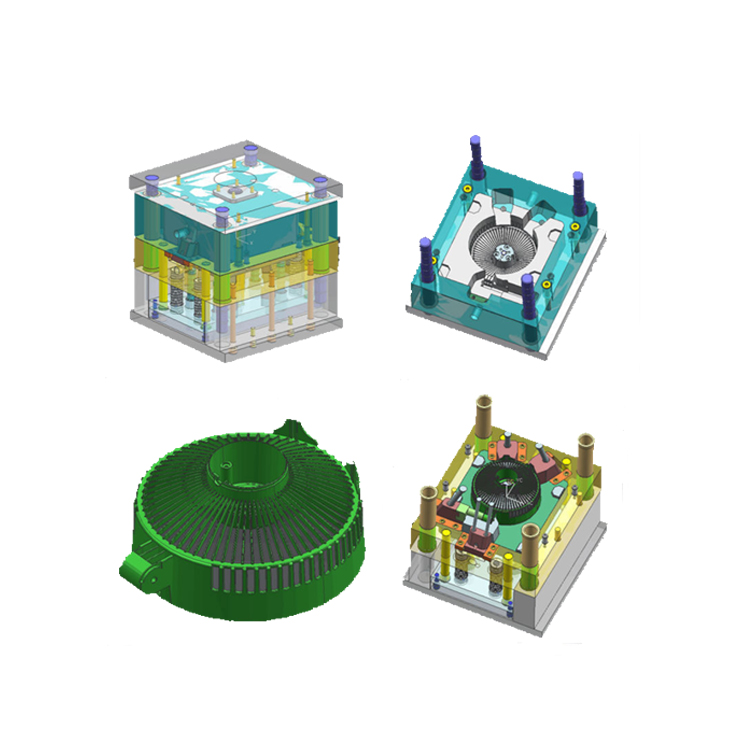 プラスチックファンハウジングの射出成形金型