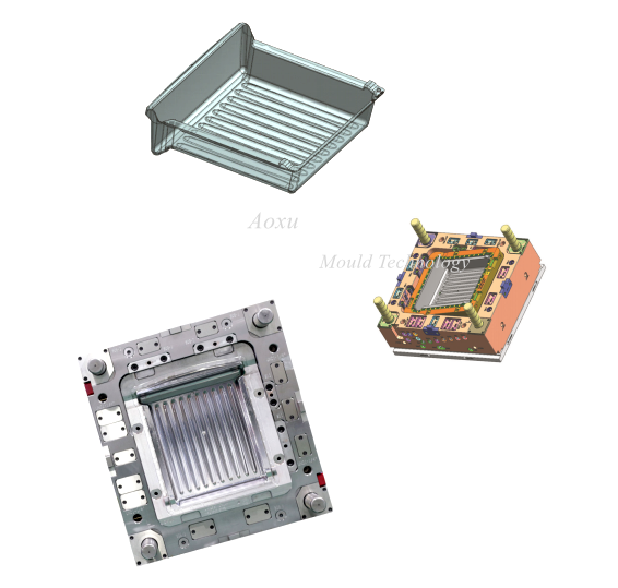 冷蔵庫収納引き出し金型