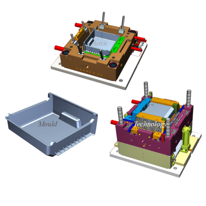 低価格のプラスチック冷蔵庫引き出し射出成形金型