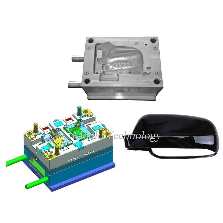 電気自動車用プラスチック製バックミラーシェル成形
