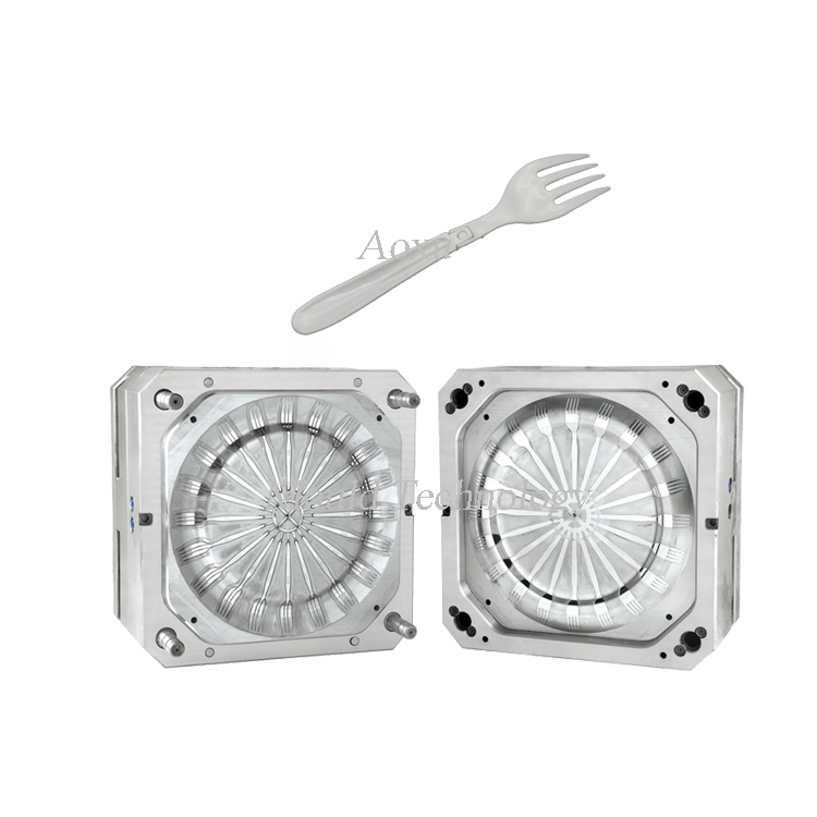 インスタントラーメン用プラスチック折りたたみフォーク金型