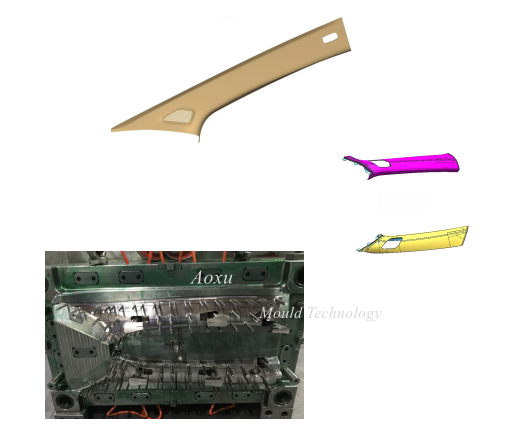 A車ピラーモールド